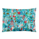 Snowy Winter Foliage, Adoxali, Christmas, Berry, Blue Pillow Case