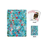 Snowy Winter Foliage, Adoxali, Christmas, Berry, Blue Playing Cards Single Design (Mini)