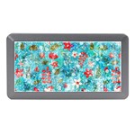 Snowy Winter Foliage, Adoxali, Christmas, Berry, Blue Memory Card Reader (Mini)