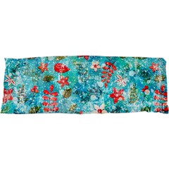 Snowy Winter Foliage, Adoxali, Christmas, Berry, Blue 17 x47  Body Pillow Case Dakimakura (Two Sides) from ArtsNow.com Front