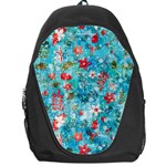 Snowy Winter Foliage, Adoxali, Christmas, Berry, Blue Backpack Bag