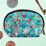 Snowy Winter Foliage, Adoxali, Christmas, Berry, Blue Accessory Pouch (Large)