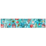 Snowy Winter Foliage, Adoxali, Christmas, Berry, Blue Small Premium Plush Fleece Scarf