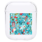 Snowy Winter Foliage, Adoxali, Christmas, Berry, Blue Hard PC AirPods 1/2 Case