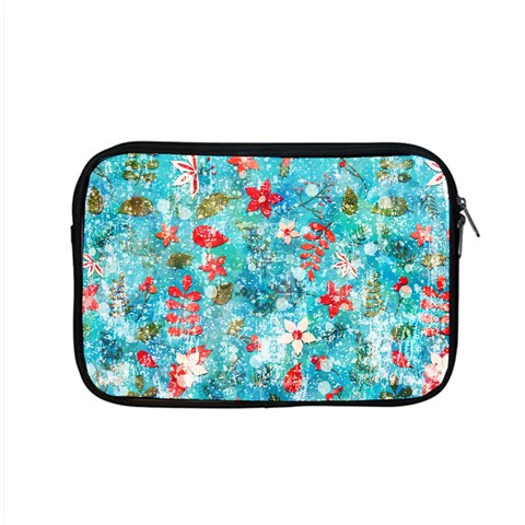 Snowy Winter Foliage, Adoxali, Christmas, Berry, Blue Apple MacBook Pro 15  Zipper Case from ArtsNow.com Front