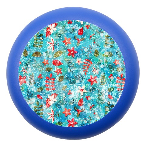 Snowy Winter Foliage, Adoxali, Christmas, Berry, Blue Dento Box with Mirror from ArtsNow.com Front