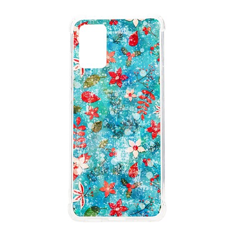 Snowy Winter Foliage, Adoxali, Christmas, Berry, Blue Samsung Galaxy S20 Plus 6.7 Inch TPU UV Case from ArtsNow.com Front