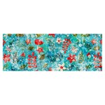 Snowy Winter Foliage, Adoxali, Christmas, Berry, Blue Banner and Sign 8  x 3 