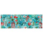 Snowy Winter Foliage, Adoxali, Christmas, Berry, Blue Banner and Sign 9  x 3 