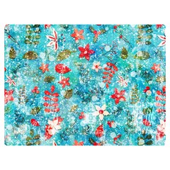 Snowy Winter Foliage, Adoxali, Christmas, Berry, Blue Two Sides Premium Plush Fleece Blanket (Baby Size) from ArtsNow.com 40 x30  Blanket Back