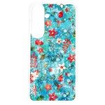 Snowy Winter Foliage, Adoxali, Christmas, Berry, Blue Samsung Galaxy S24 6.2 Inch TPU UV Case