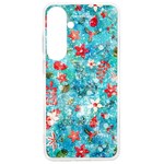 Snowy Winter Foliage, Adoxali, Christmas, Berry, Blue Samsung Galaxy S24 Ultra 6.9 Inch TPU UV Case