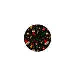 Texture, Pattern, Red, Craciun, Christmas, Hat, Santa, Green 1  Mini Buttons