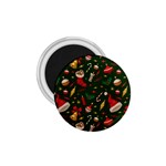 Texture, Pattern, Red, Craciun, Christmas, Hat, Santa, Green 1.75  Magnets