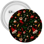 Texture, Pattern, Red, Craciun, Christmas, Hat, Santa, Green 3  Buttons