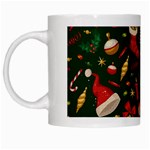 Texture, Pattern, Red, Craciun, Christmas, Hat, Santa, Green White Mug