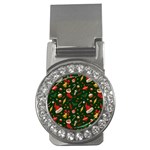 Texture, Pattern, Red, Craciun, Christmas, Hat, Santa, Green Money Clips (CZ) 