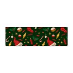 Texture, Pattern, Red, Craciun, Christmas, Hat, Santa, Green Sticker (Bumper)