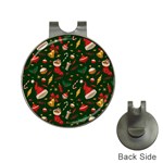 Texture, Pattern, Red, Craciun, Christmas, Hat, Santa, Green Hat Clips with Golf Markers