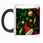 Texture, Pattern, Red, Craciun, Christmas, Hat, Santa, Green Morph Mug