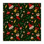 Texture, Pattern, Red, Craciun, Christmas, Hat, Santa, Green Medium Glasses Cloth