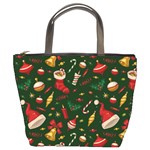 Texture, Pattern, Red, Craciun, Christmas, Hat, Santa, Green Bucket Bag