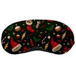 Texture, Pattern, Red, Craciun, Christmas, Hat, Santa, Green Sleep Mask