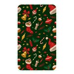 Texture, Pattern, Red, Craciun, Christmas, Hat, Santa, Green Memory Card Reader (Rectangular)