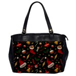 Texture, Pattern, Red, Craciun, Christmas, Hat, Santa, Green Oversize Office Handbag