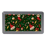 Texture, Pattern, Red, Craciun, Christmas, Hat, Santa, Green Memory Card Reader (Mini)