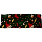 Texture, Pattern, Red, Craciun, Christmas, Hat, Santa, Green 17 x47  Body Pillow Case Dakimakura (Two Sides)