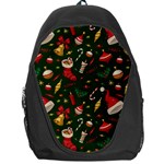 Texture, Pattern, Red, Craciun, Christmas, Hat, Santa, Green Backpack Bag