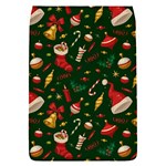 Texture, Pattern, Red, Craciun, Christmas, Hat, Santa, Green Removable Flap Cover (S)