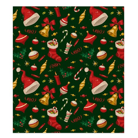 Texture, Pattern, Red, Craciun, Christmas, Hat, Santa, Green Duvet Cover Double Side (King Size) from ArtsNow.com Front