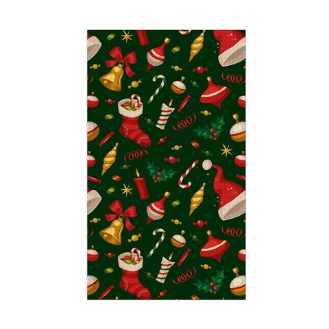 Texture, Pattern, Red, Craciun, Christmas, Hat, Santa, Green Duvet Cover Double Side (Single Size) from ArtsNow.com Back