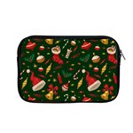 Texture, Pattern, Red, Craciun, Christmas, Hat, Santa, Green Apple MacBook Pro 13  Zipper Case