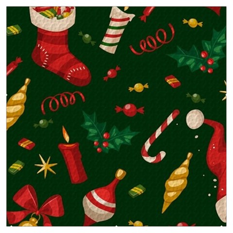 Texture, Pattern, Red, Craciun, Christmas, Hat, Santa, Green Everyday Shoulder Bag with Pouch Bag from ArtsNow.com Front