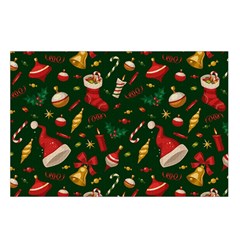 Texture, Pattern, Red, Craciun, Christmas, Hat, Santa, Green Belt Pouch Bag (Large) from ArtsNow.com Loop