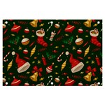 Texture, Pattern, Red, Craciun, Christmas, Hat, Santa, Green Banner and Sign 6  x 4 