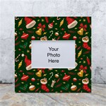 Texture, Pattern, Red, Craciun, Christmas, Hat, Santa, Green White Box Photo Frame 4  x 6 