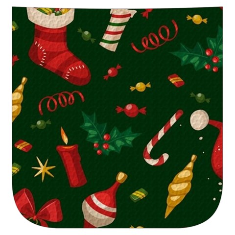 Texture, Pattern, Red, Craciun, Christmas, Hat, Santa, Green Men s Side Zip Front Pouch Ski And Snowboard Bib Pants	 from ArtsNow.com Pocket Top