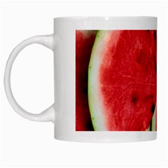 Watermelon, Fruit, Green, Red White Mug from ArtsNow.com Left