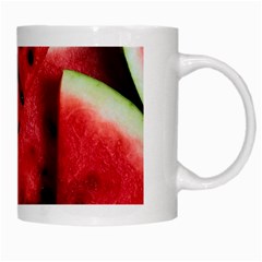 Watermelon, Fruit, Green, Red White Mug from ArtsNow.com Right