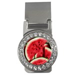 Watermelon, Fruit, Green, Red Money Clips (CZ) 