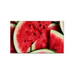 Watermelon, Fruit, Green, Red Sticker Rectangular (100 pack)