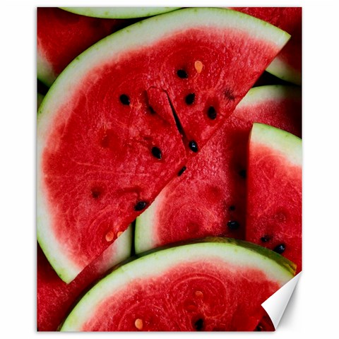 Watermelon, Fruit, Green, Red Canvas 16  x 20  from ArtsNow.com 15.75 x19.29  Canvas - 1