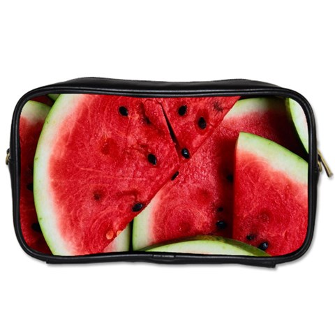 Watermelon, Fruit, Green, Red Toiletries Bag (One Side) from ArtsNow.com Front