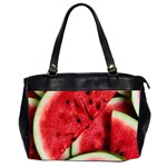 Watermelon, Fruit, Green, Red Oversize Office Handbag (2 Sides)