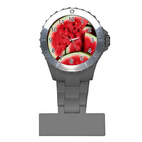 Watermelon, Fruit, Green, Red Plastic Nurses Watch from ArtsNow.com Front