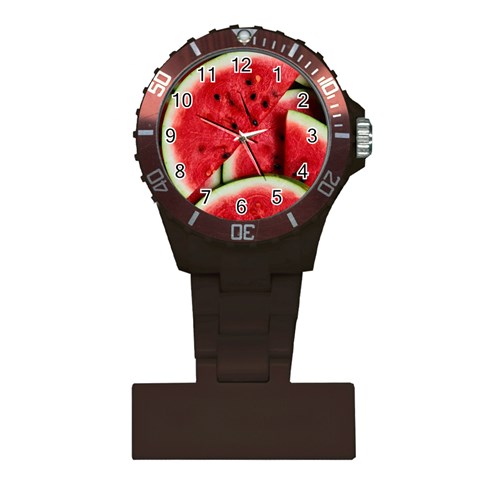 Watermelon, Fruit, Green, Red Plastic Nurses Watch from ArtsNow.com Front